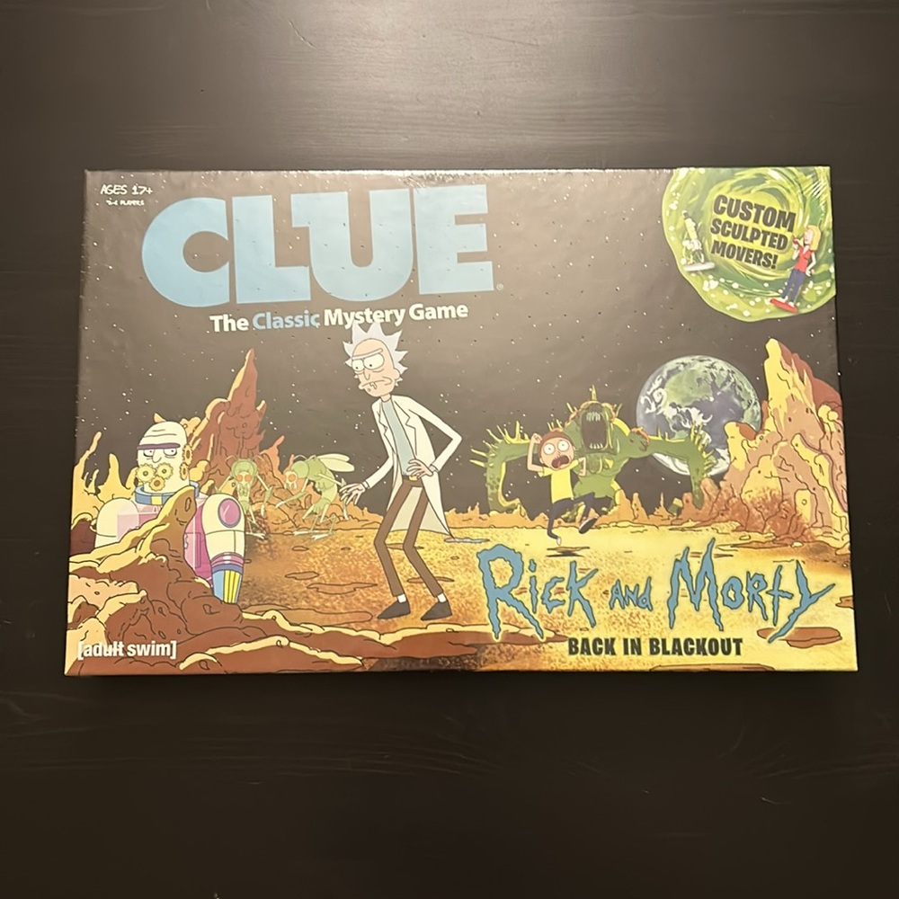Rick and Morty Back in Blackout Clue board game NIB sealed never opened - Picture 7 of 16